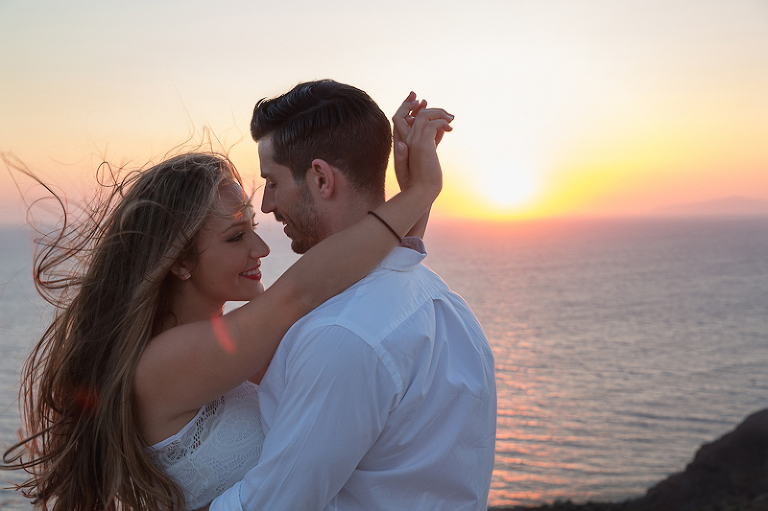Sunset Oia Santorini Wedding