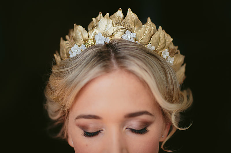 ALEXANDRIA gold wedding crown